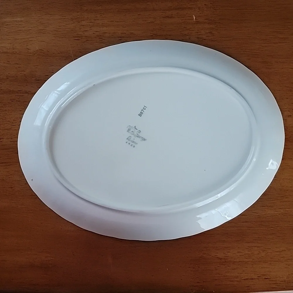 Vintage WS George Pink Caladium China 11.5 inch Platter - Picture 2 of 3